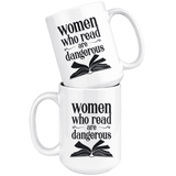 "Women who read"15oz white mug - Gifts For Reading Addicts