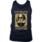 "I Put The Lit In Literature" Men's Tank Top - Gifts For Reading Addicts