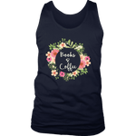 "Books & Coffee" Men's Tank Top - Gifts For Reading Addicts