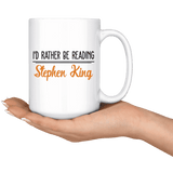 "I'd Rather Be Reading SK"15oz White Mug - Gifts For Reading Addicts