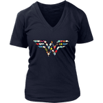 Wonder Women' V-neck Tshirt - Gifts For Reading Addicts