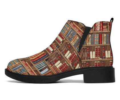 Bookish Pattern Fashion Boots - Gifts For Reading Addicts