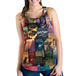 HP Book Cover Pattern Women's Tank - Gifts For Reading Addicts