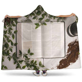 open book and coffee hooded blanket - Gifts For Reading Addicts