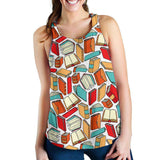 All Over Print Women's Racerback Tank - Gifts For Reading Addicts