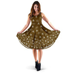 Dark Yellow Harry Potter Midi-Dress - Gifts For Reading Addicts