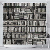 Black Bookish Pattern Curtain - Gifts For Reading Addicts