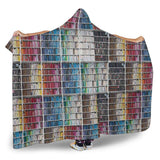 bookshelf pattern hooded blanket - Gifts For Reading Addicts