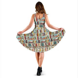 Bookish Pattern Midi-Dress - Gifts For Reading Addicts