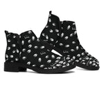 Black Bookish Pattern Fashion Boots - Gifts For Reading Addicts