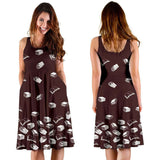Brown Bookish Midi-Dress - Gifts For Reading Addicts