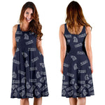 Blue Game Of Thrones Midi-Dress - Gifts For Reading Addicts
