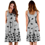Light Grey Bookish Midi-Dress - Gifts For Reading Addicts