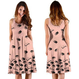Baby Pink Bookish Midi-Dress - Gifts For Reading Addicts