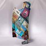 Alice In Wonderland Book Covers Hooded Blanket - Gifts For Reading Addicts