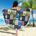 Books Bookish Round Blanket - Gifts For Reading Addicts