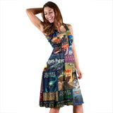 HP Book Cover Pattern Dress - Gifts For Reading Addicts