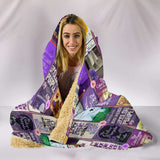 The Color Purple Book Covers Hooded Blanket - Gifts For Reading Addicts