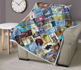 Alice In Wonderland Book Covers Quilt - Gifts For Reading Addicts