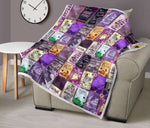 Color Purple Book Covers Quilt - Gifts For Reading Addicts