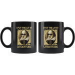 "I Put The Lit In Literature"11oz Black Mug - Gifts For Reading Addicts