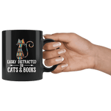 "Cats and books"11oz black mug - Gifts For Reading Addicts