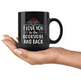 "I love you" 11oz black mug - Gifts For Reading Addicts