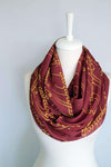 Red Lord of the Rings Handmade Infinity Scarf Limited Edition - Gifts For Reading Addicts