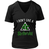 "i Don't Give A Slythershit" V-neck Tshirt - Gifts For Reading Addicts