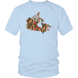 "Canada Bookish Map" Unisex T-Shirt - Gifts For Reading Addicts