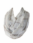 library Card Infinity Scarf Handmade Limited Edition - Gifts For Reading Addicts