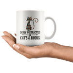 "Cats and books" 11oz white mug - Gifts For Reading Addicts