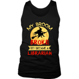 "I Became A Librarian" Men's Tank Top - Gifts For Reading Addicts