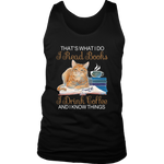 "I Read Books,I Drink Coffee" Men's Tank Top - Gifts For Reading Addicts