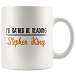 "I'd Rather Be Reading SK"11oz White Mug - Gifts For Reading Addicts