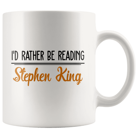 "I'd Rather Be Reading SK"11oz White Mug - Gifts For Reading Addicts