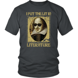 "I Put The Lit In Literature" Unisex T-Shirt - Gifts For Reading Addicts