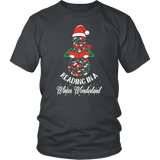"Reading in a winter wonderland" Unisex T-Shirt - Gifts For Reading Addicts