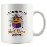 "Bookworm costume"11oz White Mug - Gifts For Reading Addicts