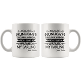 "You are sunlight"11oz white mug - Gifts For Reading Addicts