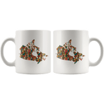 "Canada Bookish Map"11oz White Mug - Gifts For Reading Addicts