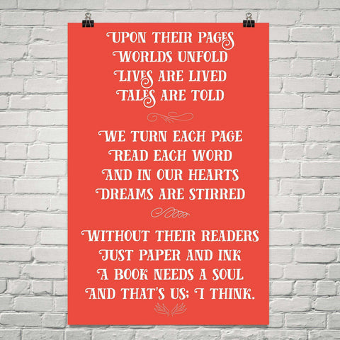 Upon Their Pages Poem - Gifts For Reading Addicts