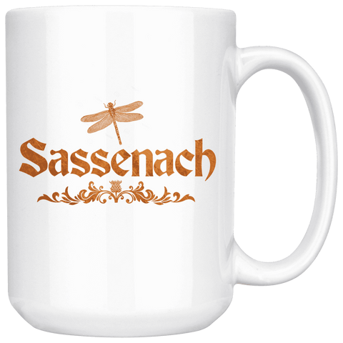 "Sassenach"15oz White Mug - Gifts For Reading Addicts