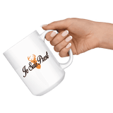 "Je Suis Prest"15oz White Mug - Gifts For Reading Addicts
