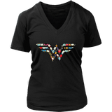 Wonder Women' V-neck Tshirt - Gifts For Reading Addicts
