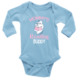 "Mommy's Reading Buddy"Long Sleeve Baby Bodysuit - Gifts For Reading Addicts