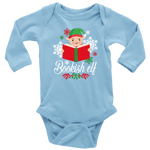 "Bookish Elf"Long Sleeve Baby Bodysuit - Gifts For Reading Addicts