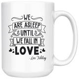 "We fall in love"15oz white mug - Gifts For Reading Addicts