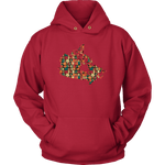 "Canada Bookish Map" Hoodie - Gifts For Reading Addicts