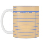 Library Card Multicolor Mug - Gifts For Reading Addicts